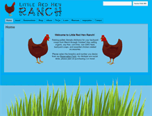 Tablet Screenshot of littleredhenranch.com